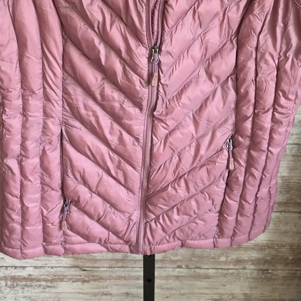 31 Degrees Heat Packable Pink Quilted Puffer Vest Womens Size Medium